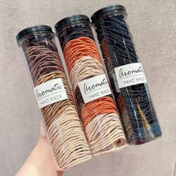 100PCS Candy Color Soft Kids Elastic Hair Ties No Hurt Hair Girls Small Ponytail Hair Bands Children Hair Accessories
