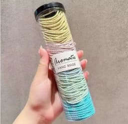 100PCS Candy Color Soft Kids Elastic Hair Ties No Hurt Hair Girls Small Ponytail Hair Bands Children Hair Accessories