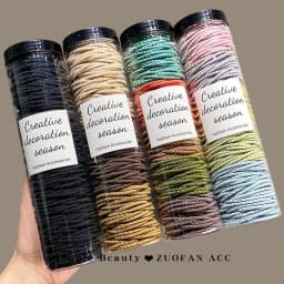 100PCS Candy Color Soft Kids Elastic Hair Ties No Hurt Hair Girls Small Ponytail Hair Bands Children Hair Accessories