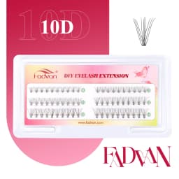 Fadvan 10pcs/Lot Cluster lashes 3 Rows 10D/20D/30D/40D 8-16mm Individual Lashes Extensions Natural Look LasFluffy Cluster Lashes