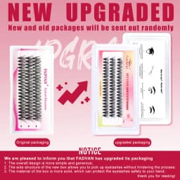 Fadvan 10pcs/Lot Cluster lashes 3 Rows 10D/20D/30D/40D 8-16mm Individual Lashes Extensions Natural Look LasFluffy Cluster Lashes