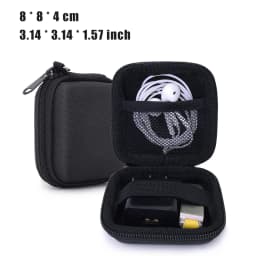 Mini Square EVA Earphone Protective Box Waterproof Digital Charger Headphone Storage Bag USB Data Cable Organizer Carrying Pouch
