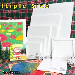 Marie's 3 Pack Stretched Canvas with 6x6", 8x8", 12x12", 12x16" and 16x20", 100% Cotton Primed White Rectangular Wooden Framed