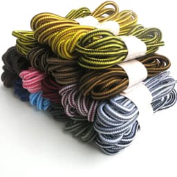 1 Pair 18 Colors Striped Double Color Shoe Laces Round Outdoor Sneakers Shoelaces Cotton Boots Shoelace 70CM 90CM 120CM 150CM