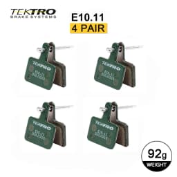 TEKTRO E10.11 MTB/Road Disc Brake Pads Resin-Metal 2mm Universal, Compatible with Shimano M355/M395/495 & Tektro HD-M520/E350
