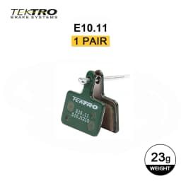 TEKTRO E10.11 MTB/Road Disc Brake Pads Resin-Metal 2mm Universal, Compatible with Shimano M355/M395/495 & Tektro HD-M520/E350