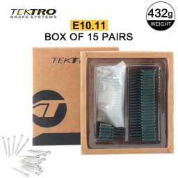 TEKTRO E10.11 MTB/Road Disc Brake Pads Resin-Metal 2mm Universal, Compatible with Shimano M355/M395/495 & Tektro HD-M520/E350