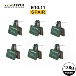 TEKTRO E10.11 MTB/Road Disc Brake Pads Resin-Metal 2mm Universal, Compatible with Shimano M355/M395/495 & Tektro HD-M520/E350
