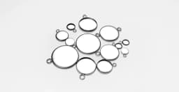 20pcs 6-25 mm Stainless Steel Round Pendant Blank Cabochon Base Setting Tray Bezel For DIY Jewelry Making Supplies Wholesale
