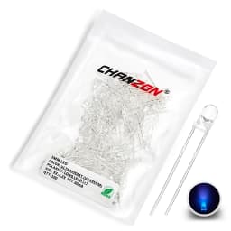 100pcs 3mm LED Diode Kit Ultra Bright Warm White Red Green Blue UV Purple Yellow Orange Pink 2V 3V F3 3 mm Emitting Assorted Set