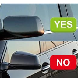For BMW 5 Series E60 E61 E63 E64 2003-2008 Left&Right Side Blue Heated Wing Mirror Glass Wide Angle Rearview Mirror
