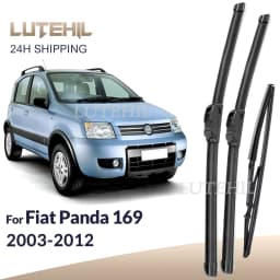 For Fiat Panda 169 2003-2012 2004 2005 2006 2007 Wiper Front&Rear Wiper Blades Windshield Windscreen Window Brushes 22"+16"+13"