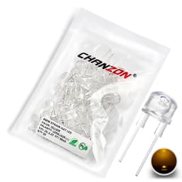 50Pcs 8mm LED Diode Straw Hat 0.75W 0.2W 0.25W White Red Green Blue Yellow 2V 3V 20mA DIP F8 DIY PCB Emitting Light Lamp Bulb