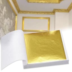 100pcs Art Craft Design Paper Sheets Practical Pure Shiny Gold Silver Rose gold Leaf for Gilding DIY Craft Party Decoration