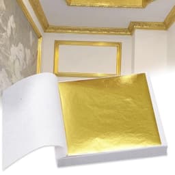 100pcs Art Craft Design Paper Sheets Practical Pure Shiny Gold Silver Rose gold Leaf for Gilding DIY Craft Party Decoration