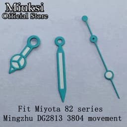 Miuksi watch hands green luminous hands fit NH35 NH36 3135 ETA2836 2824 Miyota8205 8215 821A Mingzhu DG2813 3804 PT5000 movement