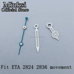 Miuksi watch hands green luminous hands fit NH35 NH36 3135 ETA2836 2824 Miyota8205 8215 821A Mingzhu DG2813 3804 PT5000 movement