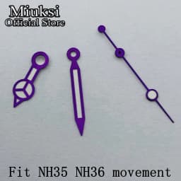 Miuksi watch hands green luminous hands fit NH35 NH36 3135 ETA2836 2824 Miyota8205 8215 821A Mingzhu DG2813 3804 PT5000 movement