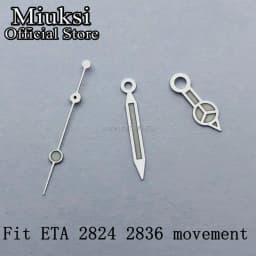 Miuksi watch hands green luminous hands fit NH35 NH36 3135 ETA2836 2824 Miyota8205 8215 821A Mingzhu DG2813 3804 PT5000 movement