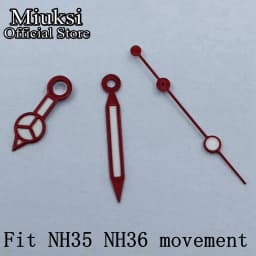 Miuksi watch hands green luminous hands fit NH35 NH36 3135 ETA2836 2824 Miyota8205 8215 821A Mingzhu DG2813 3804 PT5000 movement