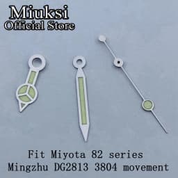 Miuksi watch hands green luminous hands fit NH35 NH36 3135 ETA2836 2824 Miyota8205 8215 821A Mingzhu DG2813 3804 PT5000 movement