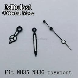 Miuksi watch hands green luminous hands fit NH35 NH36 3135 ETA2836 2824 Miyota8205 8215 821A Mingzhu DG2813 3804 PT5000 movement