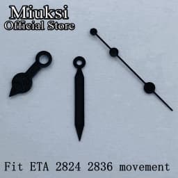 Miuksi watch hands green luminous hands fit NH35 NH36 3135 ETA2836 2824 Miyota8205 8215 821A Mingzhu DG2813 3804 PT5000 movement