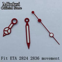 Miuksi watch hands green luminous hands fit NH35 NH36 3135 ETA2836 2824 Miyota8205 8215 821A Mingzhu DG2813 3804 PT5000 movement