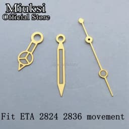 Miuksi watch hands green luminous hands fit NH35 NH36 3135 ETA2836 2824 Miyota8205 8215 821A Mingzhu DG2813 3804 PT5000 movement