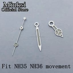 Miuksi watch hands green luminous hands fit NH35 NH36 3135 ETA2836 2824 Miyota8205 8215 821A Mingzhu DG2813 3804 PT5000 movement