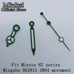 Miuksi watch hands green luminous hands fit NH35 NH36 3135 ETA2836 2824 Miyota8205 8215 821A Mingzhu DG2813 3804 PT5000 movement