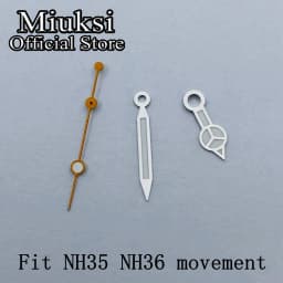 Miuksi watch hands green luminous hands fit NH35 NH36 3135 ETA2836 2824 Miyota8205 8215 821A Mingzhu DG2813 3804 PT5000 movement