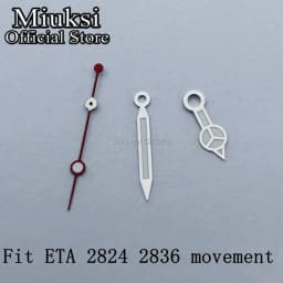 Miuksi watch hands green luminous hands fit NH35 NH36 3135 ETA2836 2824 Miyota8205 8215 821A Mingzhu DG2813 3804 PT5000 movement