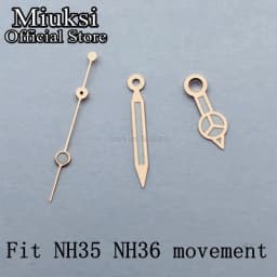 Miuksi watch hands green luminous hands fit NH35 NH36 3135 ETA2836 2824 Miyota8205 8215 821A Mingzhu DG2813 3804 PT5000 movement