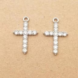 10pcs Pearl Crystal Cross Charm for Jewelry Making Necklace Bracelet Earring Pendant Diy Accessories Zinc Alloy