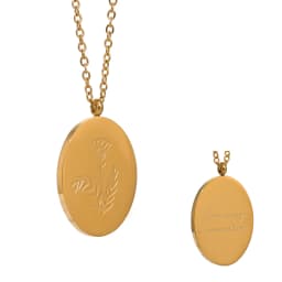 Yhpup 316 Stainless Steel 12 Month Birth Flower Floral Pendant Necklace Mother Sister Giff PVD Collar Golden Necklace Waterproof