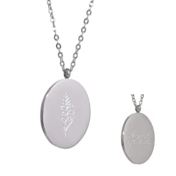 Yhpup 316 Stainless Steel 12 Month Birth Flower Floral Pendant Necklace Mother Sister Giff PVD Collar Golden Necklace Waterproof