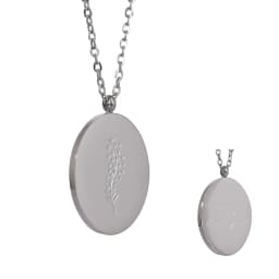 Yhpup 316 Stainless Steel 12 Month Birth Flower Floral Pendant Necklace Mother Sister Giff PVD Collar Golden Necklace Waterproof