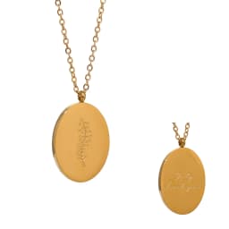 Yhpup 316 Stainless Steel 12 Month Birth Flower Floral Pendant Necklace Mother Sister Giff PVD Collar Golden Necklace Waterproof
