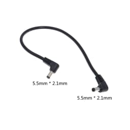 18AWG DC Power Cord 5.5x2.5mm / 5.5*2.1mm Both 90 Degree Angel Type Cable 5.5/2.1mm Plug Supply Adapter 10A 0.3m/1.5m