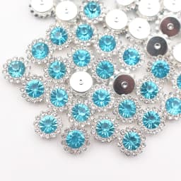 30PCS-100PCS Gold Flower Claw Rhinestones Glitter Crystals Trim Stones Beads Garment Crafts Sew On Rhinestones for Clothes Gems
