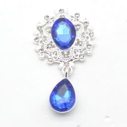 NDelicate Shining Brooch 45*25mm 10Pcs/Set Crystal Accessories Fashion Gorgeous Wedding Invitation Holiday Creative Decoration