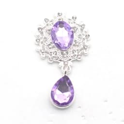 NDelicate Shining Brooch 45*25mm 10Pcs/Set Crystal Accessories Fashion Gorgeous Wedding Invitation Holiday Creative Decoration