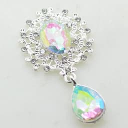 NDelicate Shining Brooch 45*25mm 10Pcs/Set Crystal Accessories Fashion Gorgeous Wedding Invitation Holiday Creative Decoration