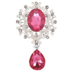 NDelicate Shining Brooch 45*25mm 10Pcs/Set Crystal Accessories Fashion Gorgeous Wedding Invitation Holiday Creative Decoration