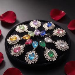 NDelicate Shining Brooch 45*25mm 10Pcs/Set Crystal Accessories Fashion Gorgeous Wedding Invitation Holiday Creative Decoration