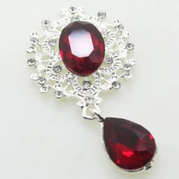 NDelicate Shining Brooch 45*25mm 10Pcs/Set Crystal Accessories Fashion Gorgeous Wedding Invitation Holiday Creative Decoration
