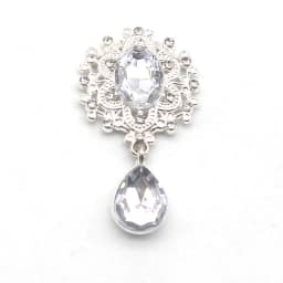 NDelicate Shining Brooch 45*25mm 10Pcs/Set Crystal Accessories Fashion Gorgeous Wedding Invitation Holiday Creative Decoration