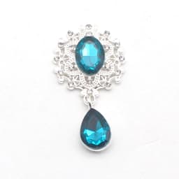 NDelicate Shining Brooch 45*25mm 10Pcs/Set Crystal Accessories Fashion Gorgeous Wedding Invitation Holiday Creative Decoration