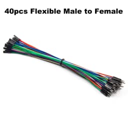 40-120Pcs 10cm 20cm 30cm Dupont Cable Jumper Wire Kit Male Female 24AWG Copper Long Ribbon Connector Set for DIY Breadboard Line